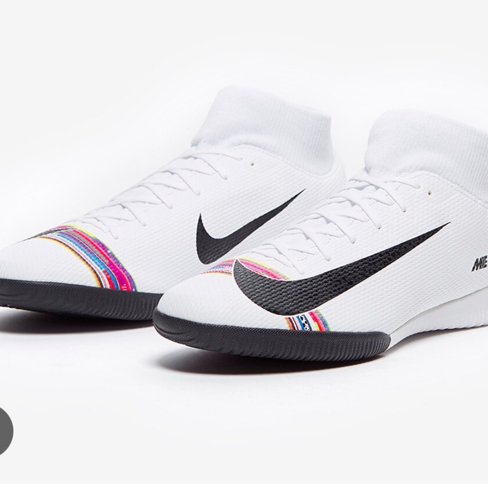 NIKE MERCURIAL SUPERFLY VI ACADEMY IC - WHITE/BLACK/PURE PLATINUM